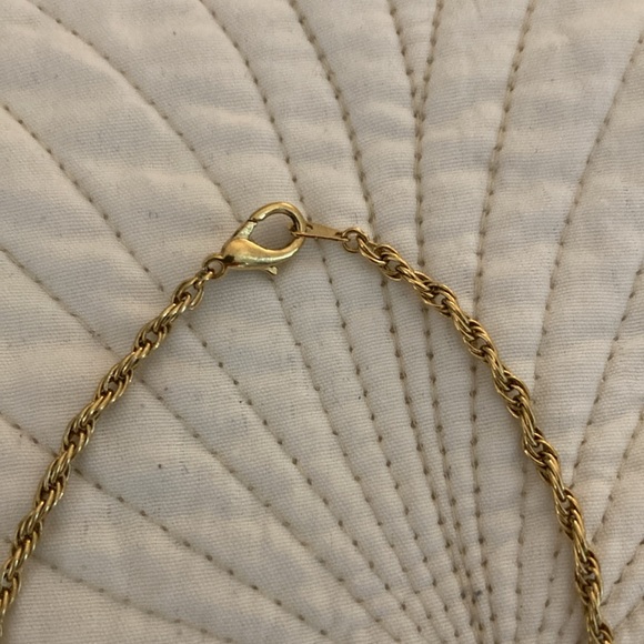 2 for $20 - Vintage Gold Woven Square Necklace - Picture 3 of 3
